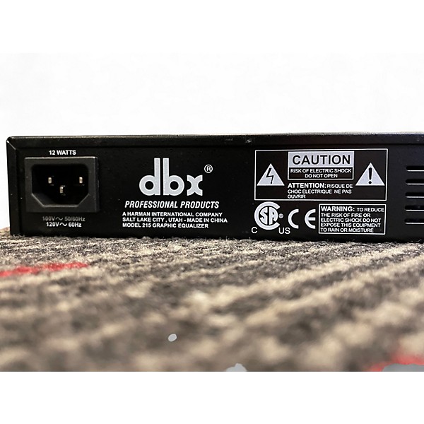 Used dbx 215 Dual 15-Band Graphic Equalizer
