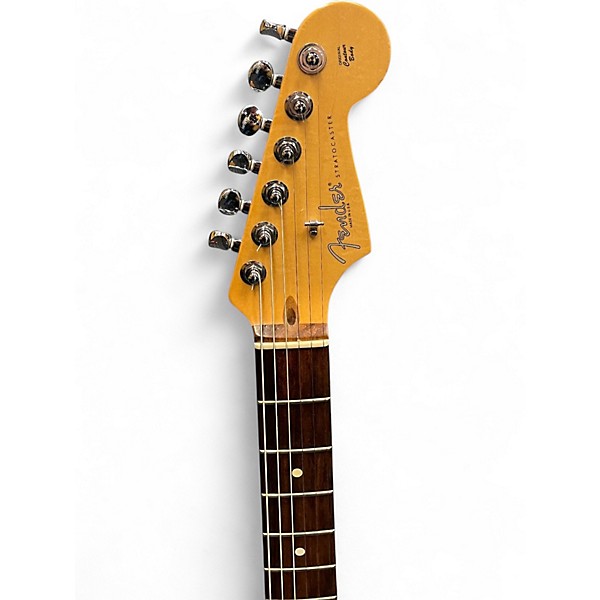 Used 2002 Fender American Stratocaster Chrome Red Solid Body Electric Guitar