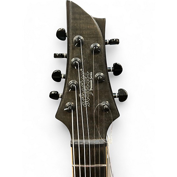 Used Schecter Guitar Research Keith Merrow KM7 MKII 7 string Black Solid Body Electric Guitar