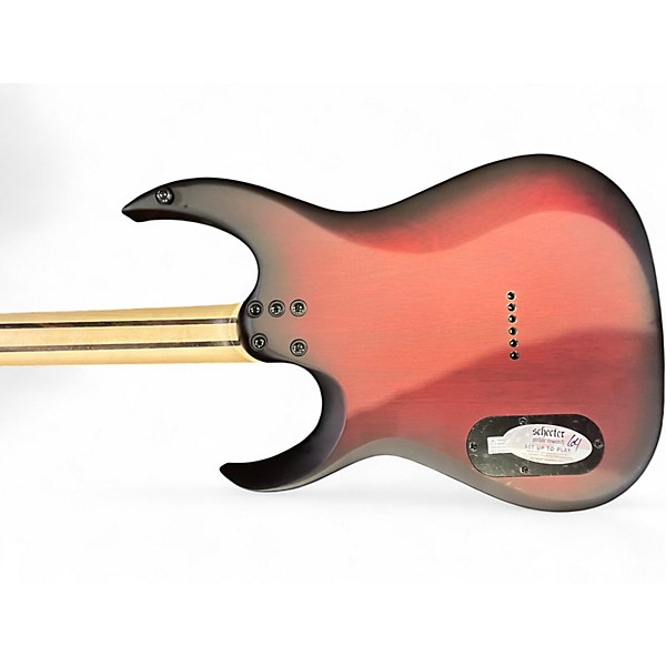 Used Schecter Guitar Research Diamond series sunset extreme  Burgundy Solid Body Electric Guitar