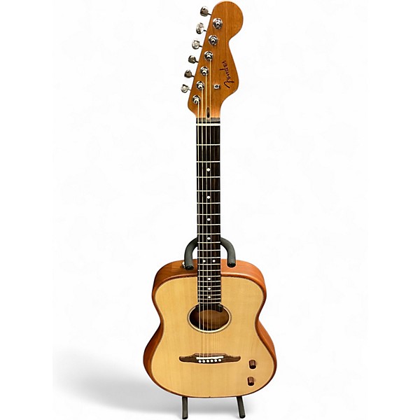 Used Fender HIGHWAY DREADNOUGHT Natural Acoustic Electric Guitar