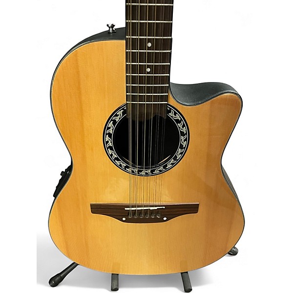 Used Applause AB24124 Natural 12 String Acoustic Electric Guitar