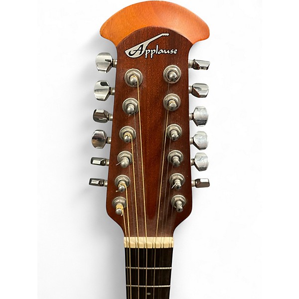 Used Applause AB24124 Natural 12 String Acoustic Electric Guitar