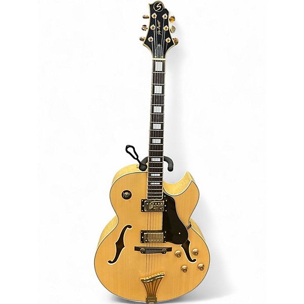 Used Greg Bennett Design by Samick JZ-213 Natural Hollow Body Electric Guitar