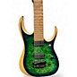 Used Ibanez RGDIX7MPB Green Solid Body Electric Guitar