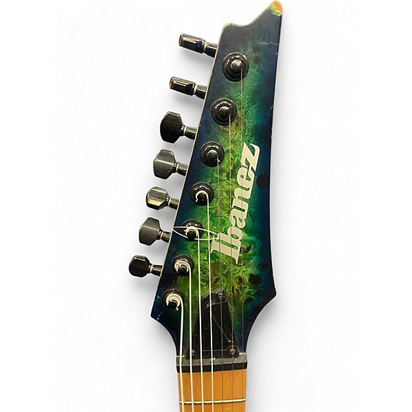 Used Ibanez RGDIX7MPB Green Solid Body Electric Guitar