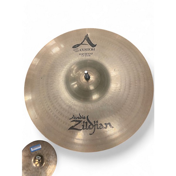 Used Zildjian 13in A Custom Hi Hat Pair Cymbal