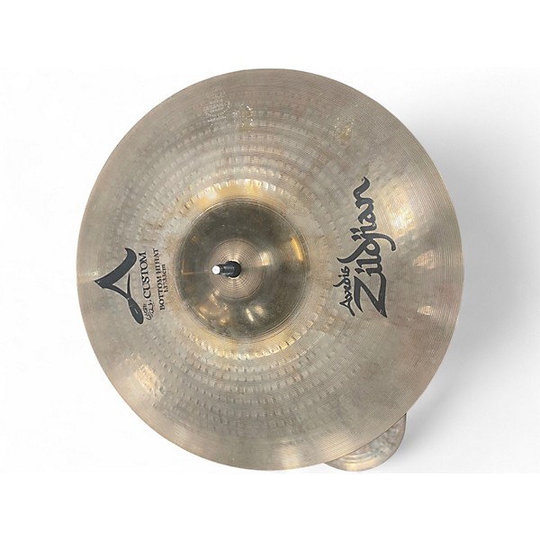 Used Zildjian 13in A Custom Hi Hat Pair Cymbal