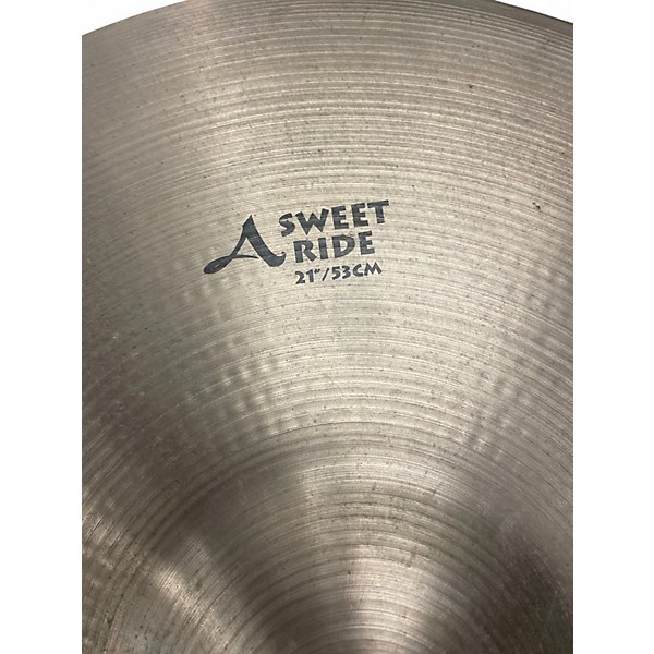 Used Zildjian 21in A Custom Sweet Ride Cymbal