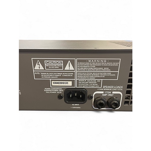 Used Gallien-Krueger BACKLINE 350 Bass Amp Head