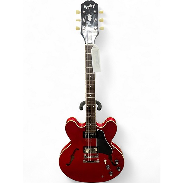 Used Epiphone ES335 INSPIRED BY GIBSON Cherry Hollow Body Electric Guitar