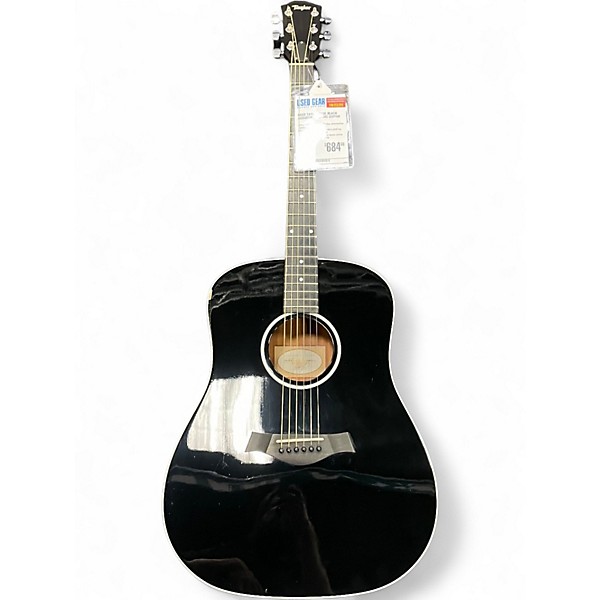 Used Taylor 210E Black Acoustic Electric Guitar