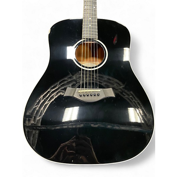 Used Taylor 210E Black Acoustic Electric Guitar