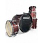 Used Ludwig 5 Piece Backbeat Complete Burgundy Mist Drum Kit thumbnail