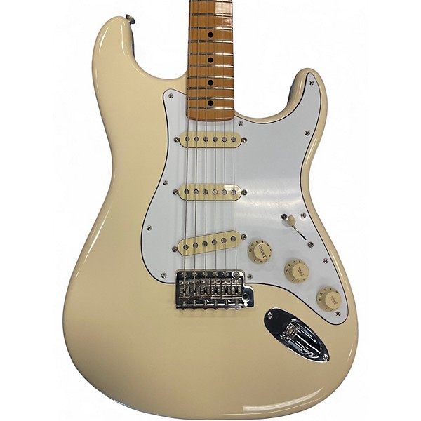 Used Fender Jimi Hendrix Stratocaster Olympic White Solid Body Electric Guitar