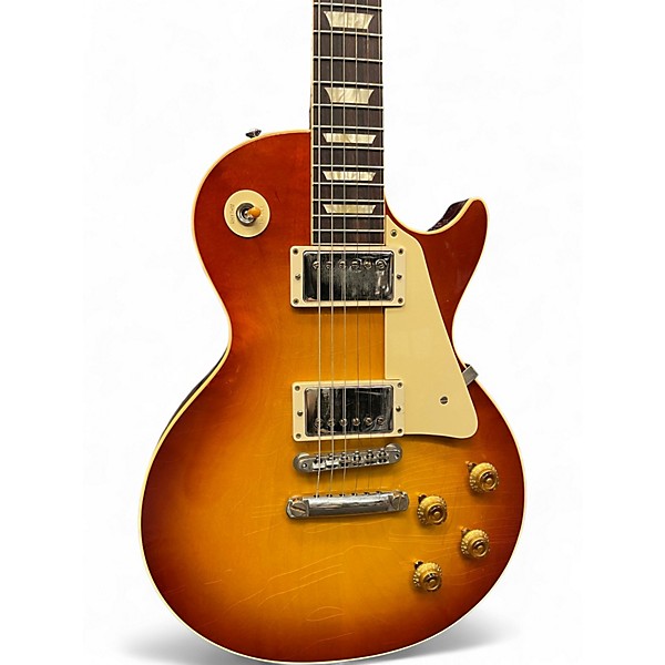 Used 2021 Gibson Custom Murphy Lab 1958 Les Paul Standard Reissue Ultra Light Aged Heritage Cherry Sunburst Solid Body Ele...