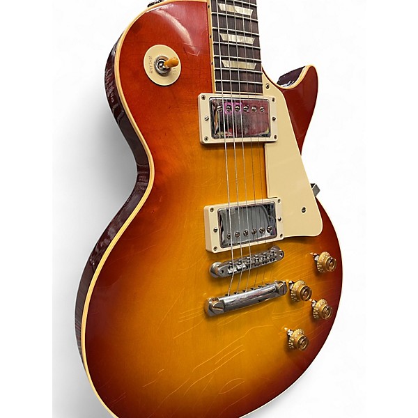 Used 2021 Gibson Custom Murphy Lab 1958 Les Paul Standard Reissue Ultra Light Aged Heritage Cherry Sunburst Solid Body Ele...