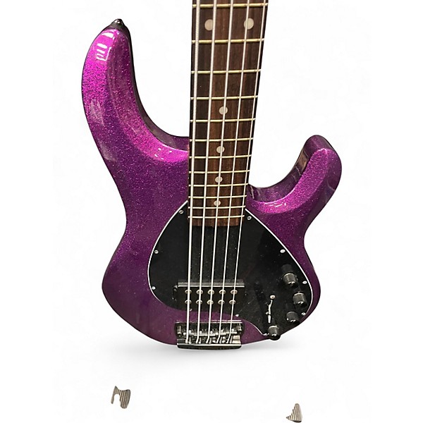 Used Sterling by Music Man STINGRAY 5 RAY35 PURPLE SPARKLE Electric Bass Guitar