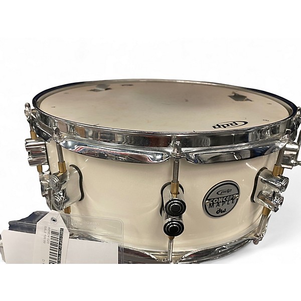 Used PDP by DW 14X6.5 Concept Series Snare Pearlescent White Drum