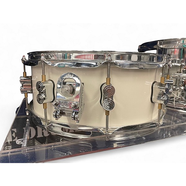 Used PDP by DW 14X6.5 Concept Series Snare Pearlescent White Drum