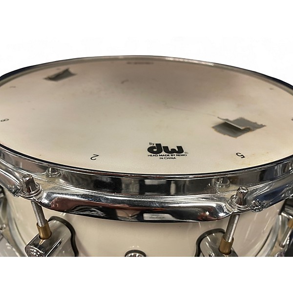 Used PDP by DW 14X6.5 Concept Series Snare Pearlescent White Drum