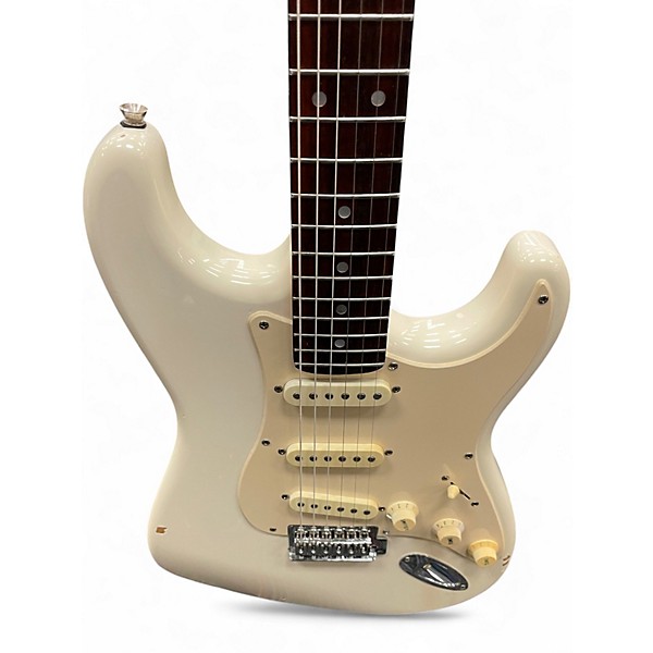 Used Squier 50TH ANNIVERSARY STRAT Olympic White Solid Body Electric Guitar