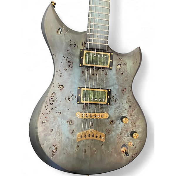 Used Dunable Guitars CYCLOPS AQUA PITTED BURL Solid Body Electric Guitar