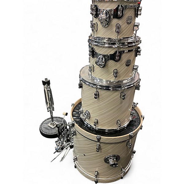 Used PDP by DW 4 Piece Concept Series TWISTED IVORY Drum Kit