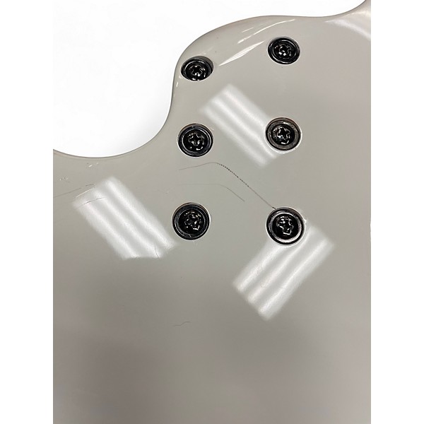 Used Schecter Guitar Research C4  White Electric Bass Guitar