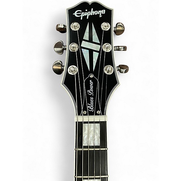 Used Epiphone Jared James Nichols Blues Power Les Paul Custom Pelham Blue Solid Body Electric Guitar