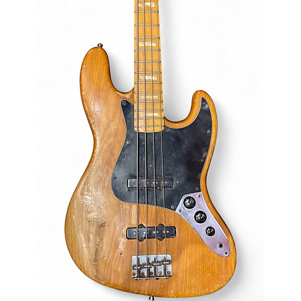 Vintage 1976 Fender 1970S Jazz Bass Natural Electric Bass Guitar
