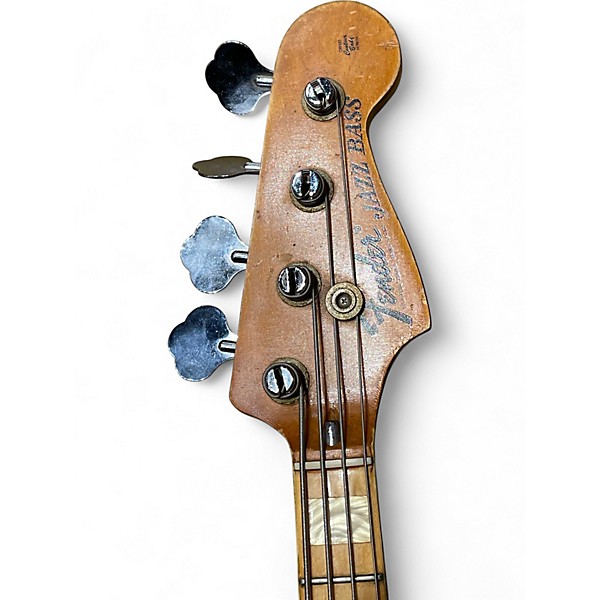 Vintage 1976 Fender 1970S Jazz Bass Natural Electric Bass Guitar