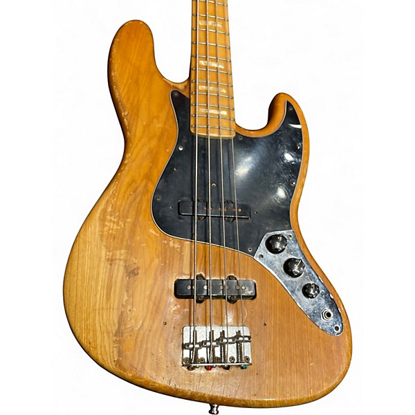Vintage 1976 Fender 1970S Jazz Bass Natural Electric Bass Guitar