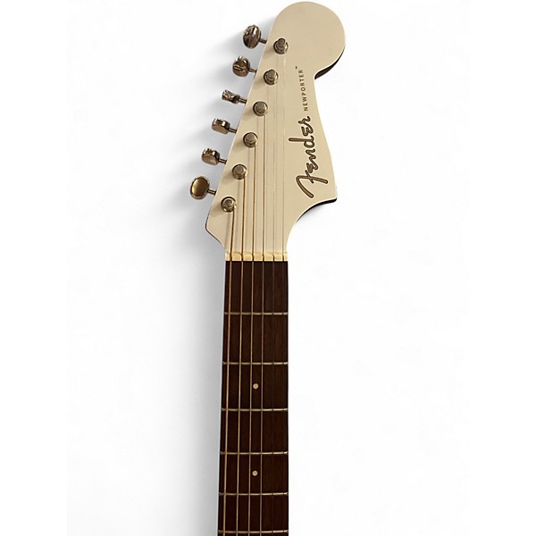 Used Fender Newporter Player WHITE Acoustic Electric Guitar