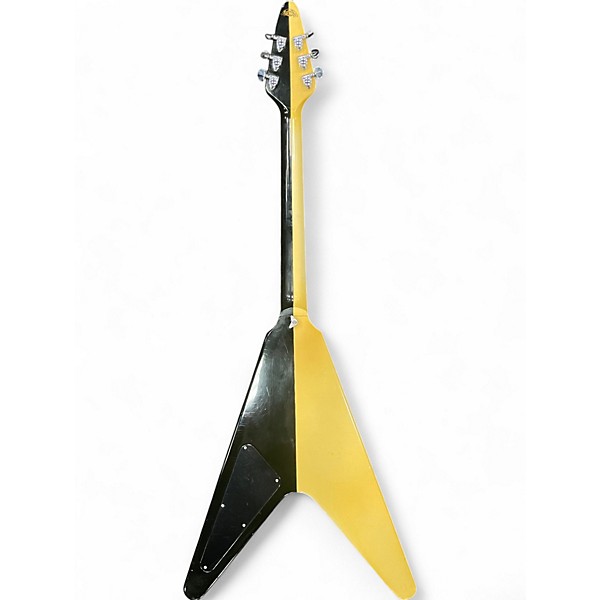 Vintage 1985 Gibson Rudolph Schenker Flying V Black and White Solid Body Electric Guitar