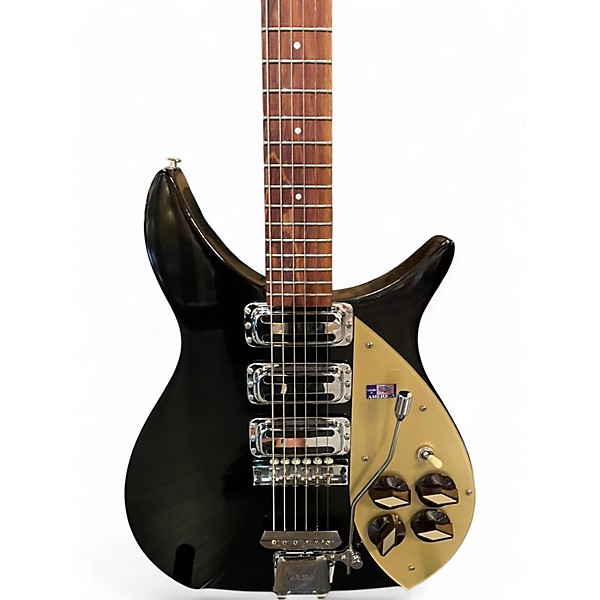 Used 2009 Rickenbacker 325C58 Black and Gold Hollow Body Electric Guitar