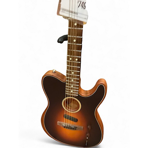 Used Fender ACOUSTASONIC 2 Tone Sunburst Acoustic Electric Guitar