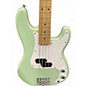 Used Squier Precision Bass mint green Electric Bass Guitar