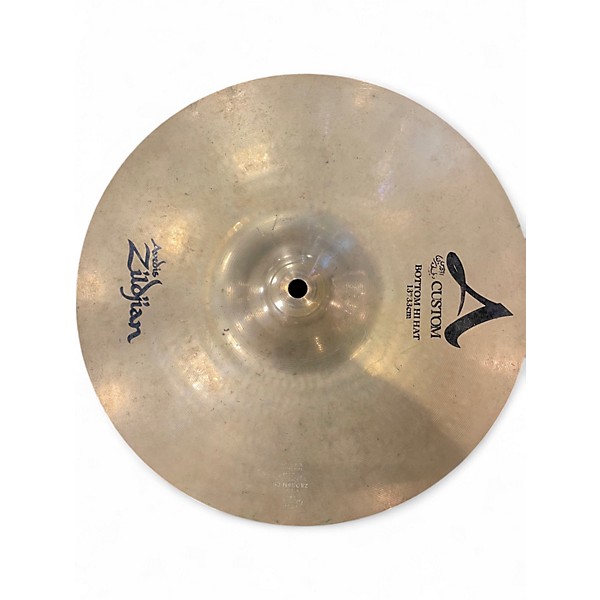 Used Zildjian 13in A Custom Hi Hat Pair Cymbal