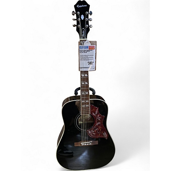 Used Epiphone HUMMINGBIRD STUDIO Ebony Acoustic Electric Guitar