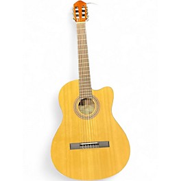 Used Lucero LC100CE Natural Classical Acoustic Electric Guitar