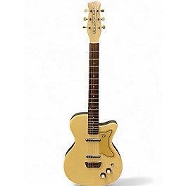 Used Danelectro 56 U-2 Reissue Maltshop Creme Solid Body Electric Guitar