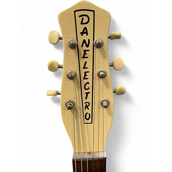 Used Danelectro 56 U-2 Reissue Maltshop Creme Solid Body Electric Guitar