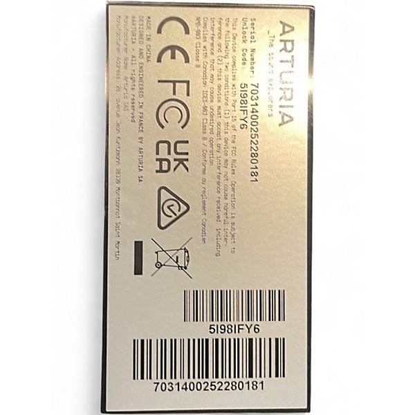 Used Arturia Minilab 3 MIDI Controller