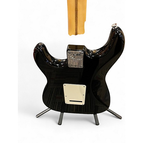Used 2010 Fender Standard Stratocaster HSS Black Solid Body Electric Guitar