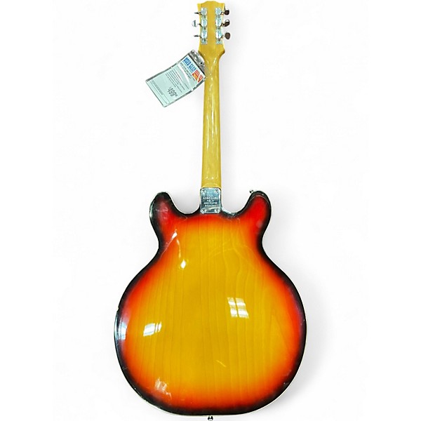 Used 1970s Aria 5210T 3 Tone Sunburst Hollow Body Electric Guitar