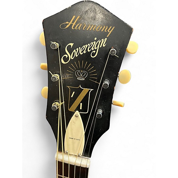 Vintage 1960s Harmony H1260 Natural Acoustic Guitar