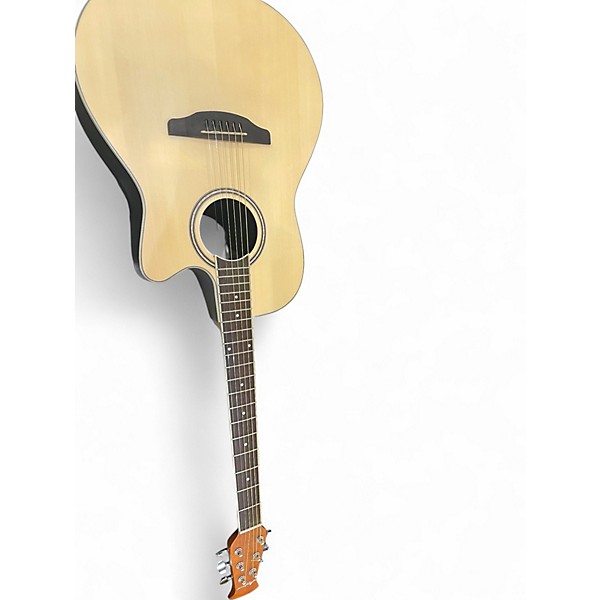 Used Applause ab24-4s Natural Acoustic Electric Guitar