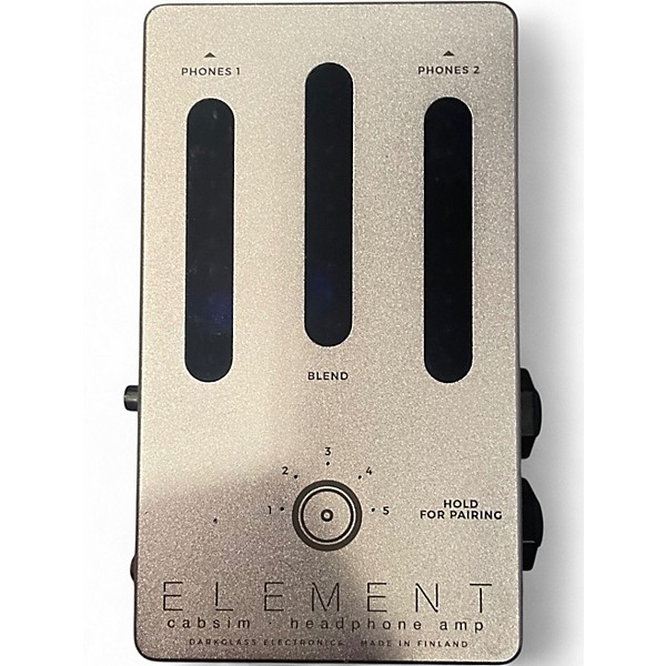 Used Dark Glass ELEMENT CAB SIM Bass Effect Pedal