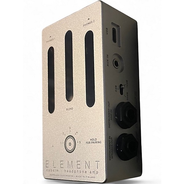 Used Dark Glass ELEMENT CAB SIM Bass Effect Pedal